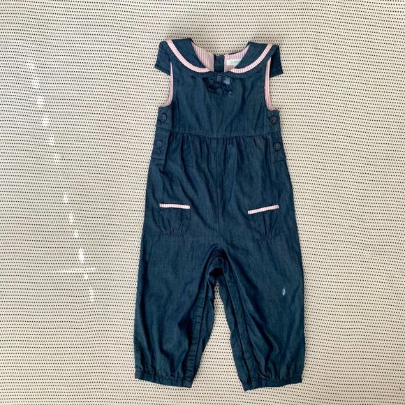 Jojo Maman Bébé Chambray Jumpsuit | 18-24 - Picture 2 of 10